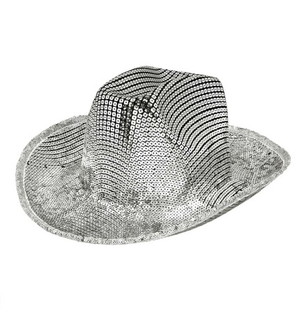 Cowboyhatt, groovy silver