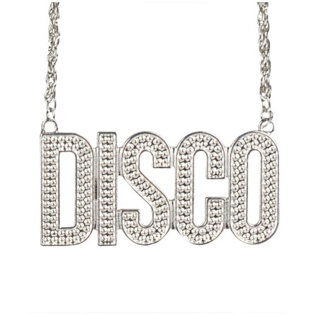 Halsband, disco silver