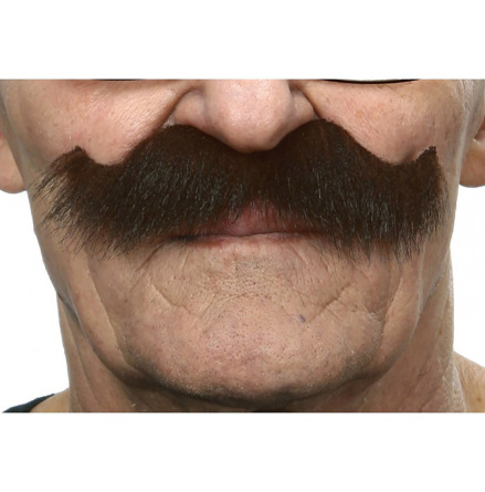 Mustasch, sheriff brun