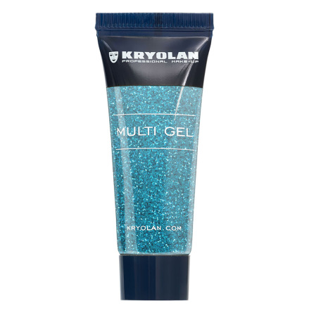 Kryolan multigel glitter, turkos 10 ml