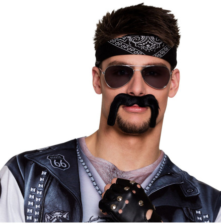 Mustasch, biker